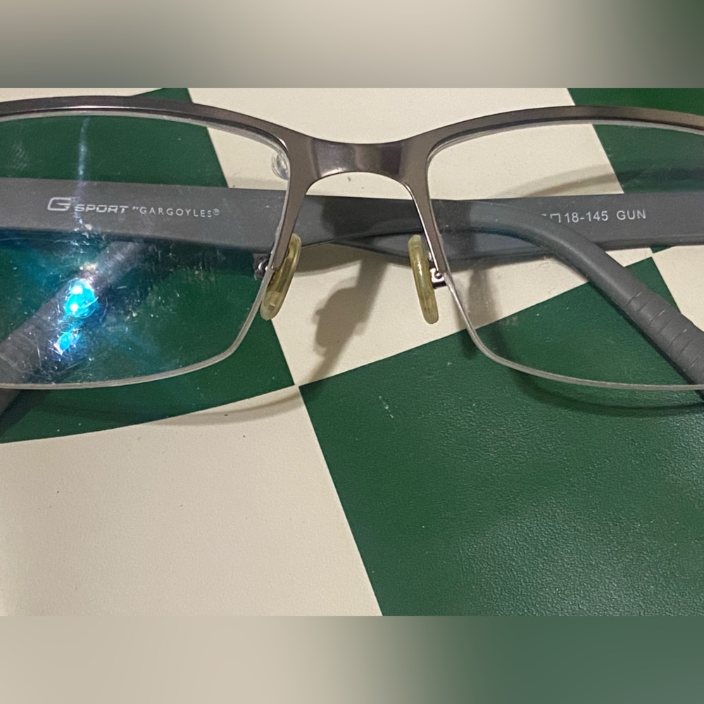 Grey rubber and metal G Sport Gargoyle frames